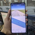 Giao diện ứng dụng Google Maps trên điện thoại thông minh