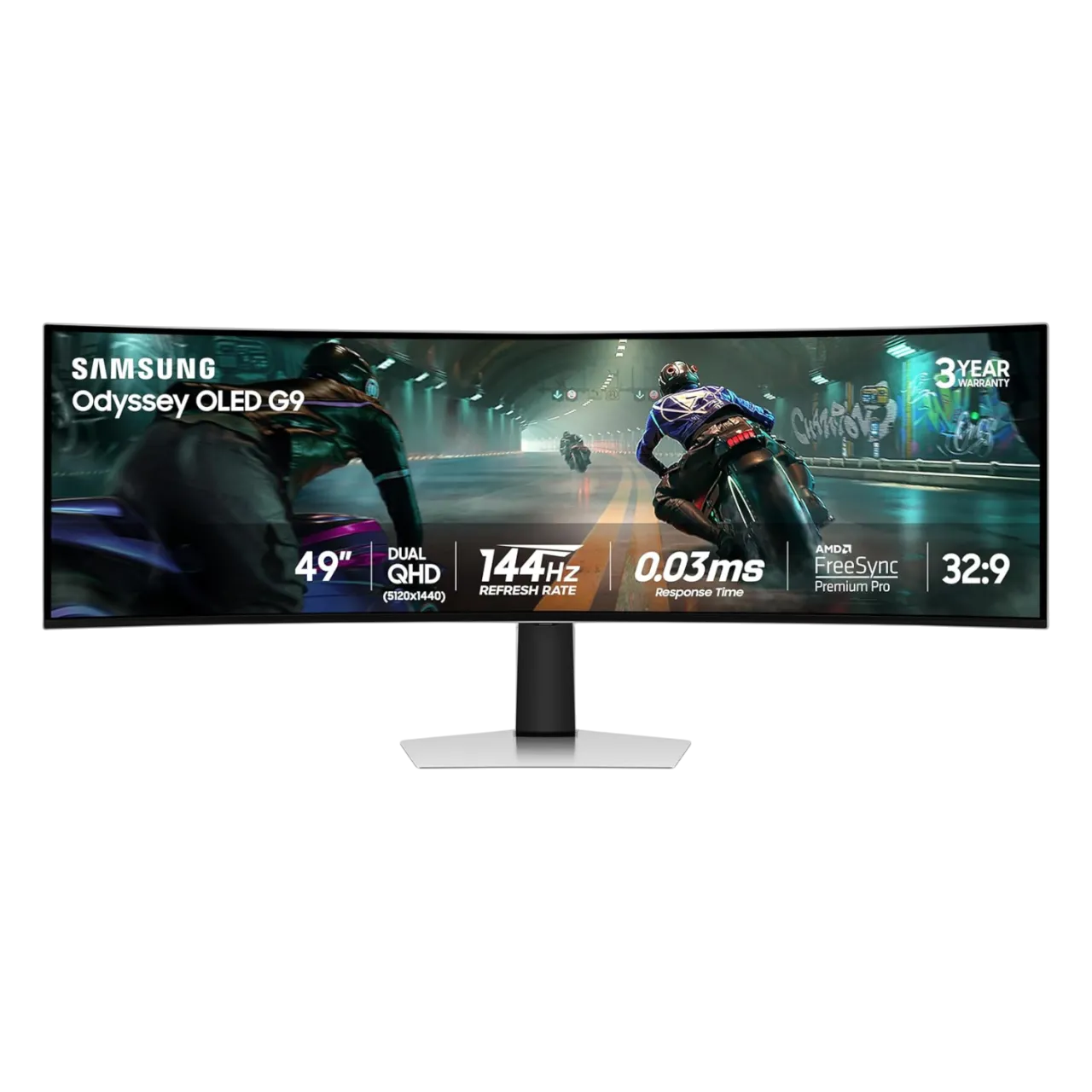 Góc nhìn cận cảnh màn hình Samsung Odyssey OLED G9 (G91SD) 49 inch