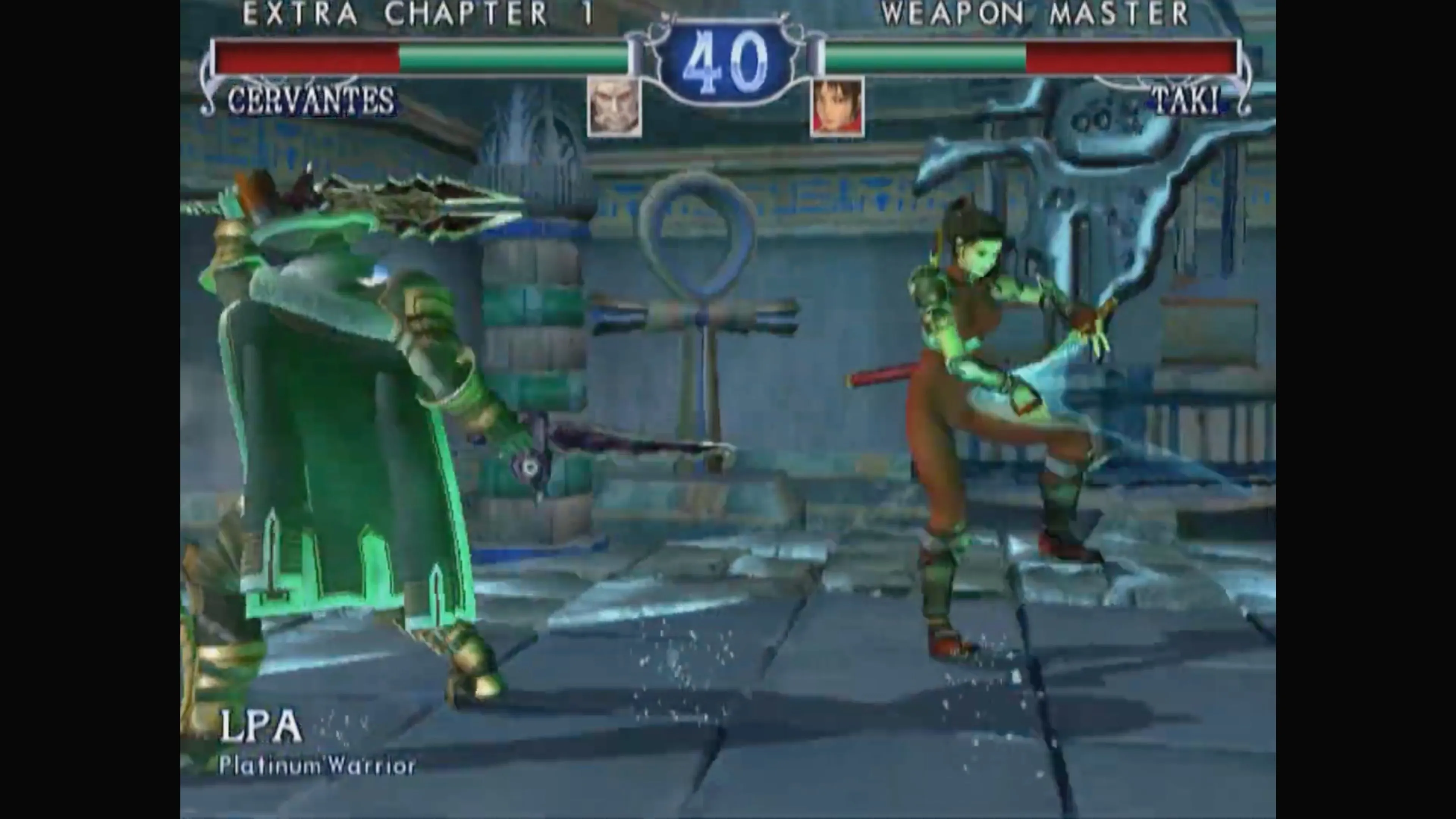 Hiệu ứng đặc biệt trong các trận đấu của SoulCalibur II trên Nintendo GameCube.