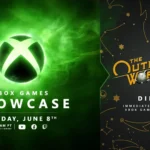 Hình ảnh công bố sự kiện Xbox Games Showcase 2025 kèm theo logo The Outer Worlds 2 Direct, cho thấy sự ưu tiên của tựa game này.