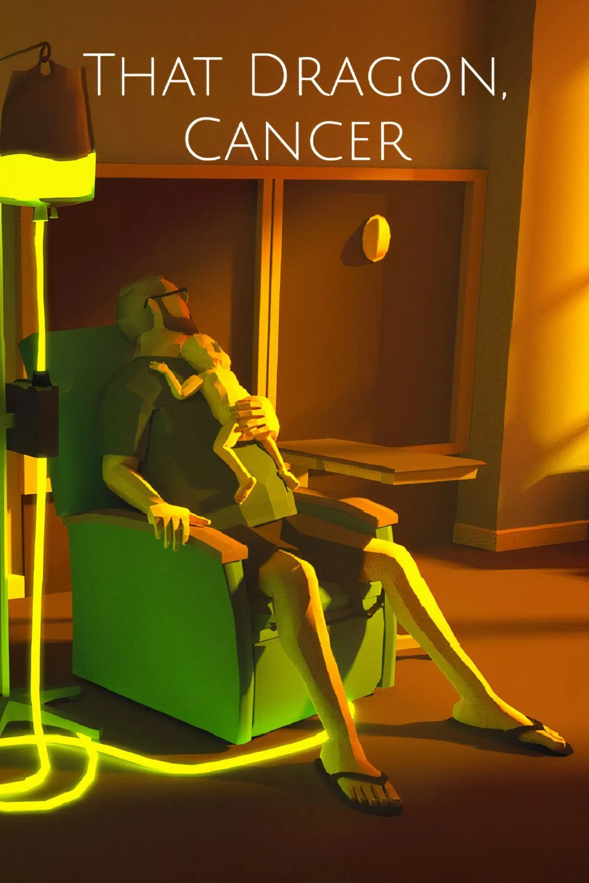 Hình ảnh đồ họa nghệ thuật từ game That Dragon, Cancer, thể hiện cảm xúc sâu sắc.