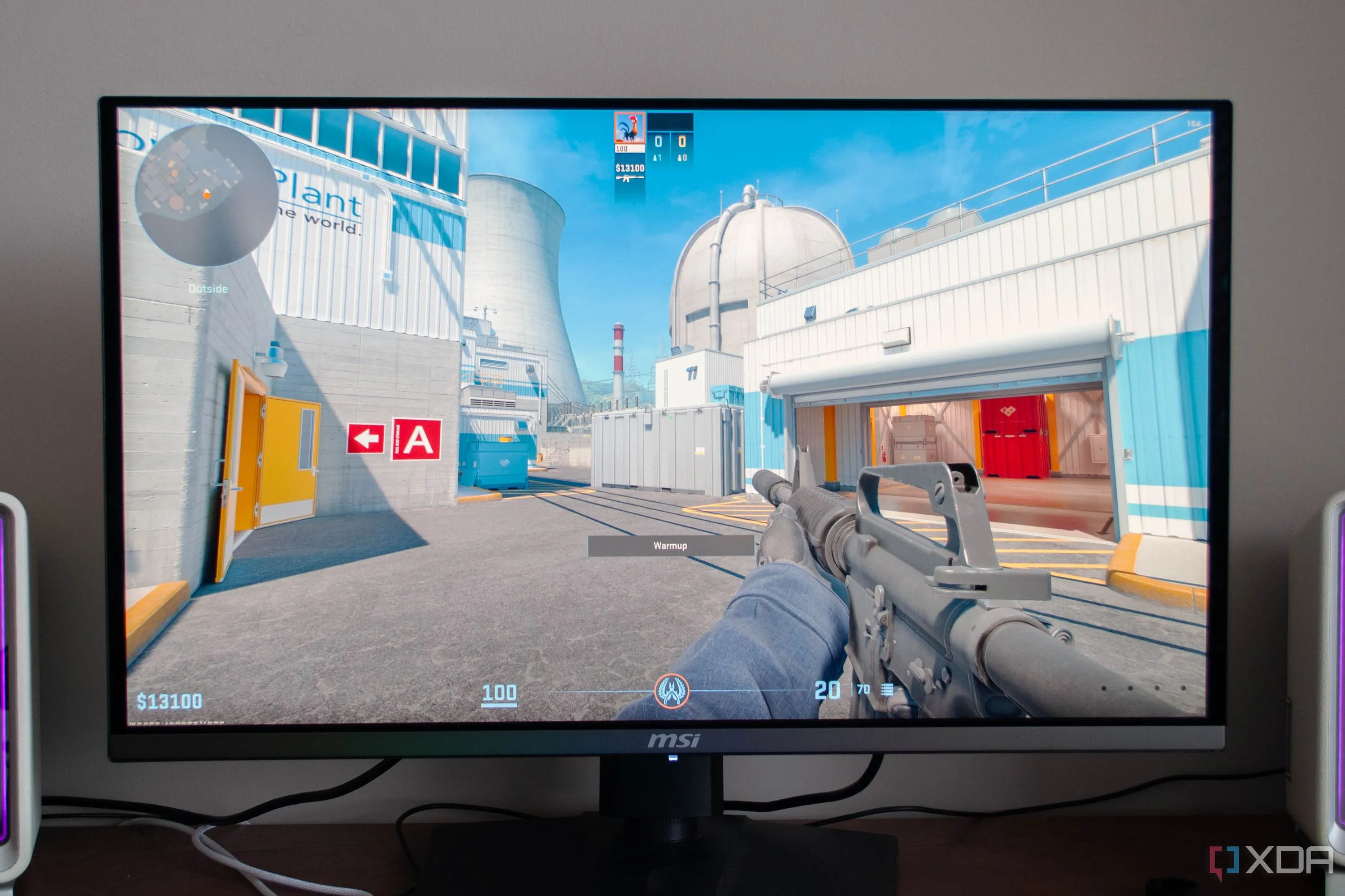 Hình ảnh gameplay CS2 trên màn hình 4K, minh họa sự ảnh hưởng của độ phân giải game đến hiệu suất RAM.