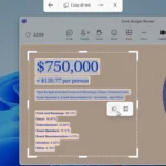 Hình ảnh minh họa tính năng trích xuất chữ từ hình ảnh trong Snipping Tool trên Windows 11