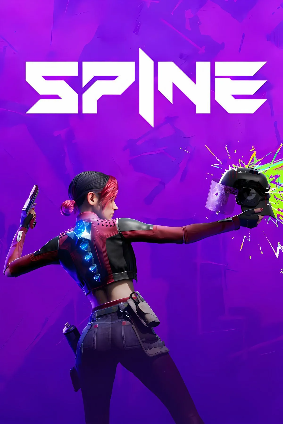 Hình ảnh nghệ thuật bìa của Spine, thể hiện phong cách hành động Gun Fu