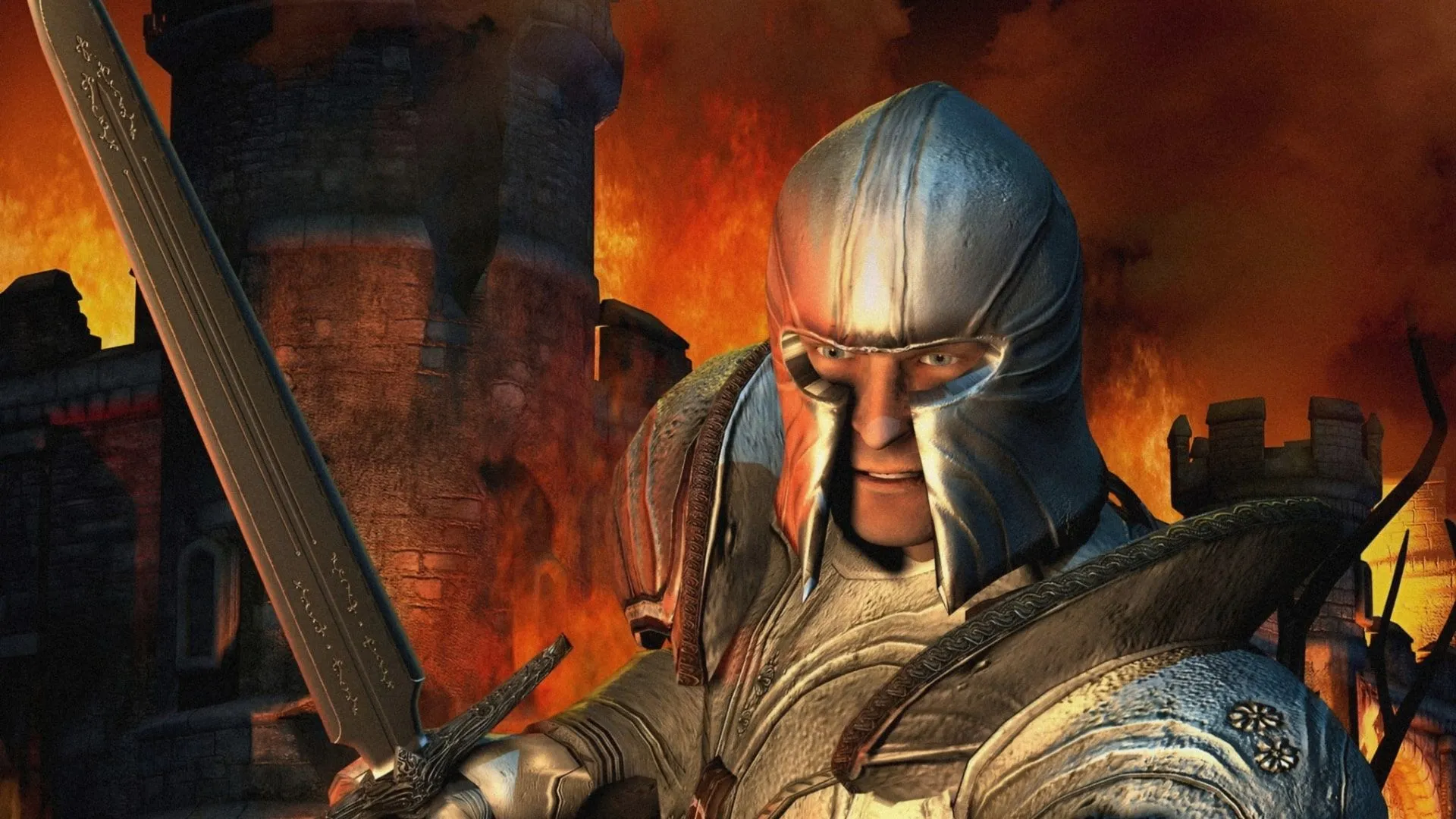 Hình ảnh nghệ thuật của The Elder Scrolls IV Oblivion, biểu tượng cho bản làm lại sắp tới