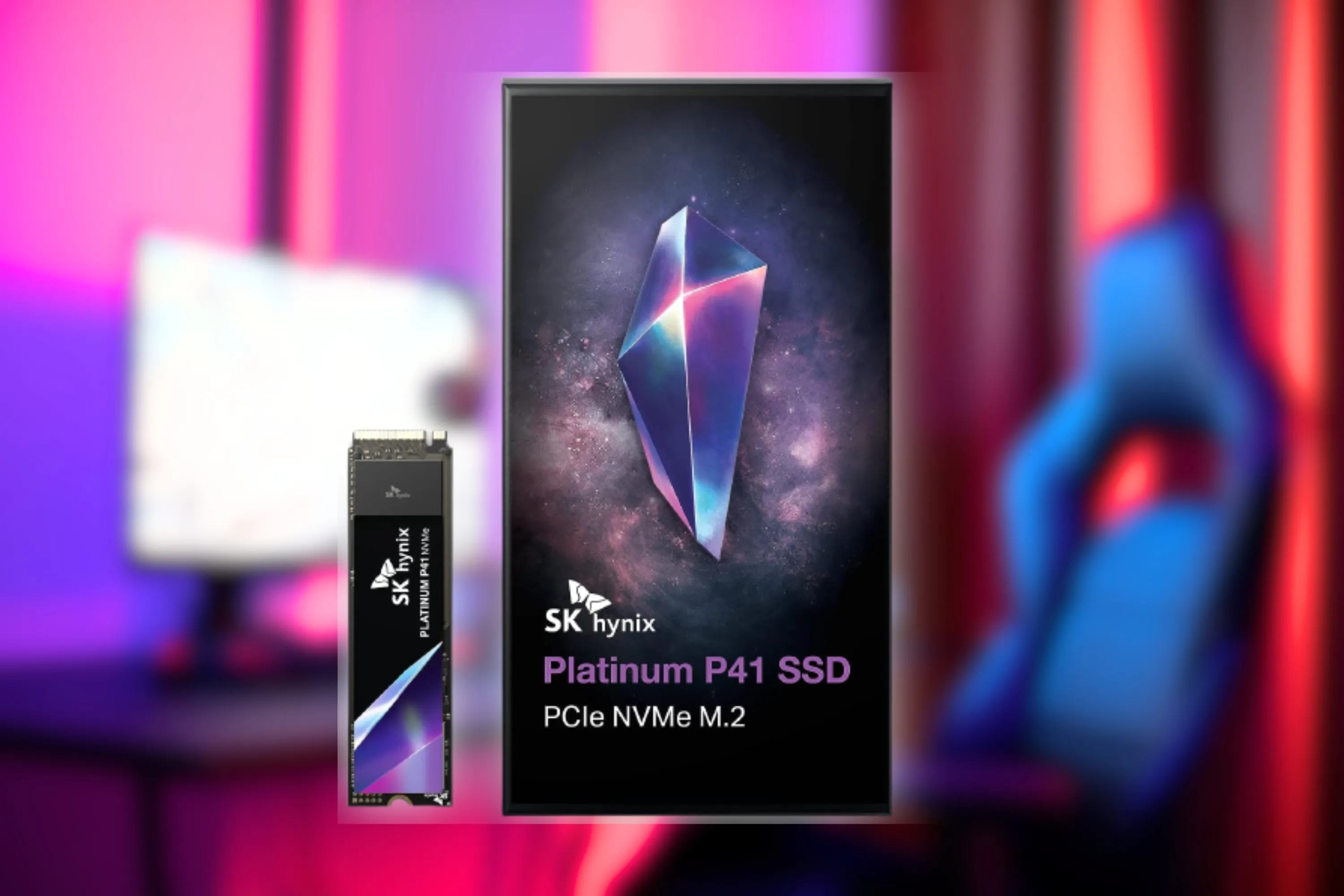 Hình ảnh ổ cứng SSD SK Hynix Platinum P41 M.2 với hiệu năng cao, tối ưu cho PC và laptop
