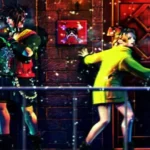 Hình ảnh quảng bá nhân vật chính của game The Bouncer trên PlayStation 2, thể hiện phong cách chiến đấu ấn tượng của Squaresoft.