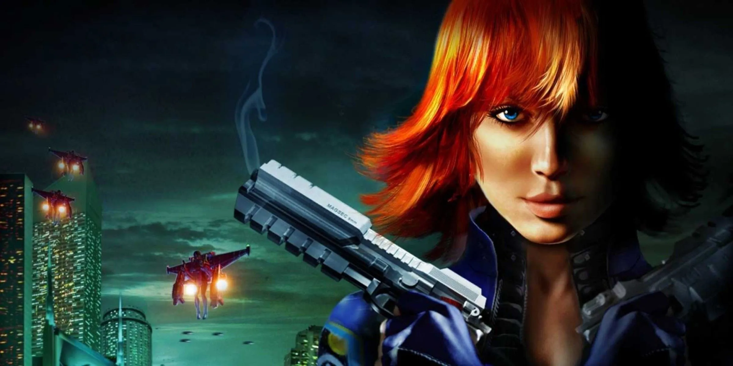 Hình ảnh quảng bá nhân vật Joanna Dark trong Perfect Dark