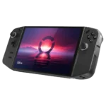Hình ảnh render của máy chơi game cầm tay Lenovo Legion Go với màn hình lớn và tay cầm rời