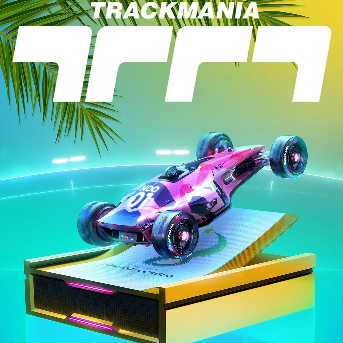 Hình ảnh sản phẩm của game Trackmania, một trò chơi đua xe tập trung vào kỹ năng và tốc độ trên các đường đua sáng tạo