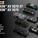 Hình ảnh slide giới thiệu về các dòng GPU AMD RDNA 4