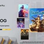 Hình ảnh tổng hợp các game nổi bật của PlayStation Plus tháng 5 bao gồm Sand Land, Five Nights at Freddy's và Battlefield V