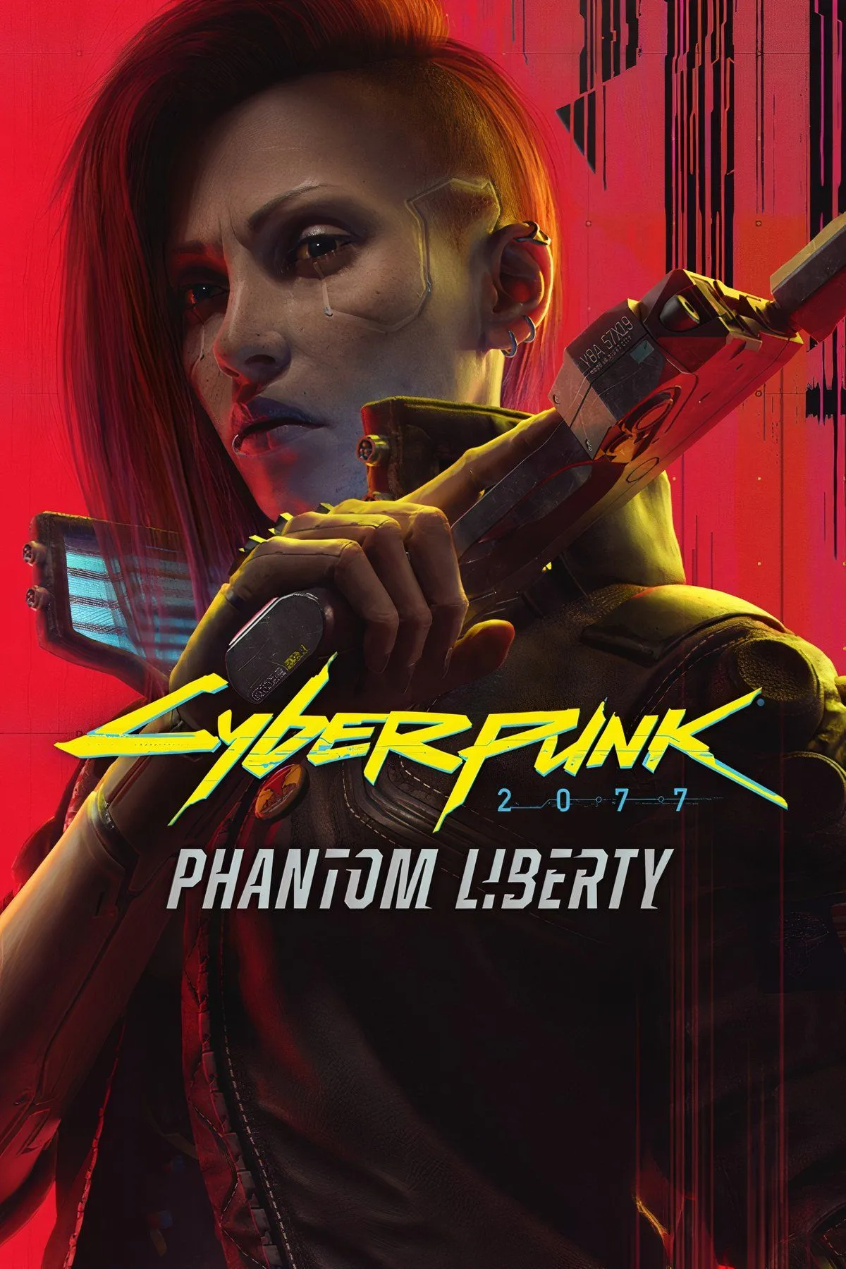 Hình ảnh tổng hợp từ Cyberpunk 2077: Phantom Liberty, thể hiện nhân vật V, Johnny Silverhand và Solomon Reed trong bối cảnh Dogtown