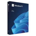 Hộp bản quyền vật lý Windows 11 Pro, biểu tượng cho sức mạnh và sự chuyên nghiệp của hệ điều hành Microsoft.