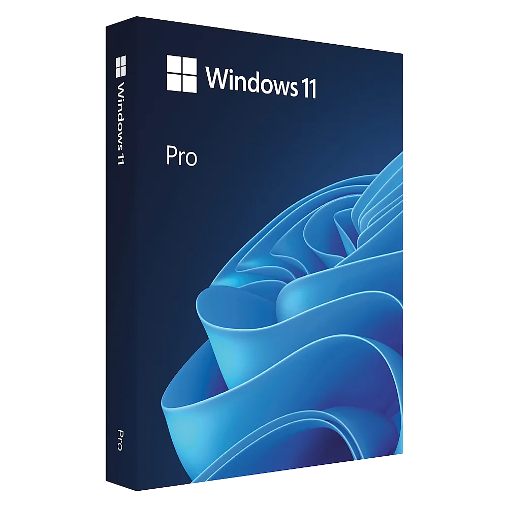 Hộp bản quyền vật lý Windows 11 Pro, biểu tượng cho sức mạnh và sự chuyên nghiệp của hệ điều hành Microsoft.