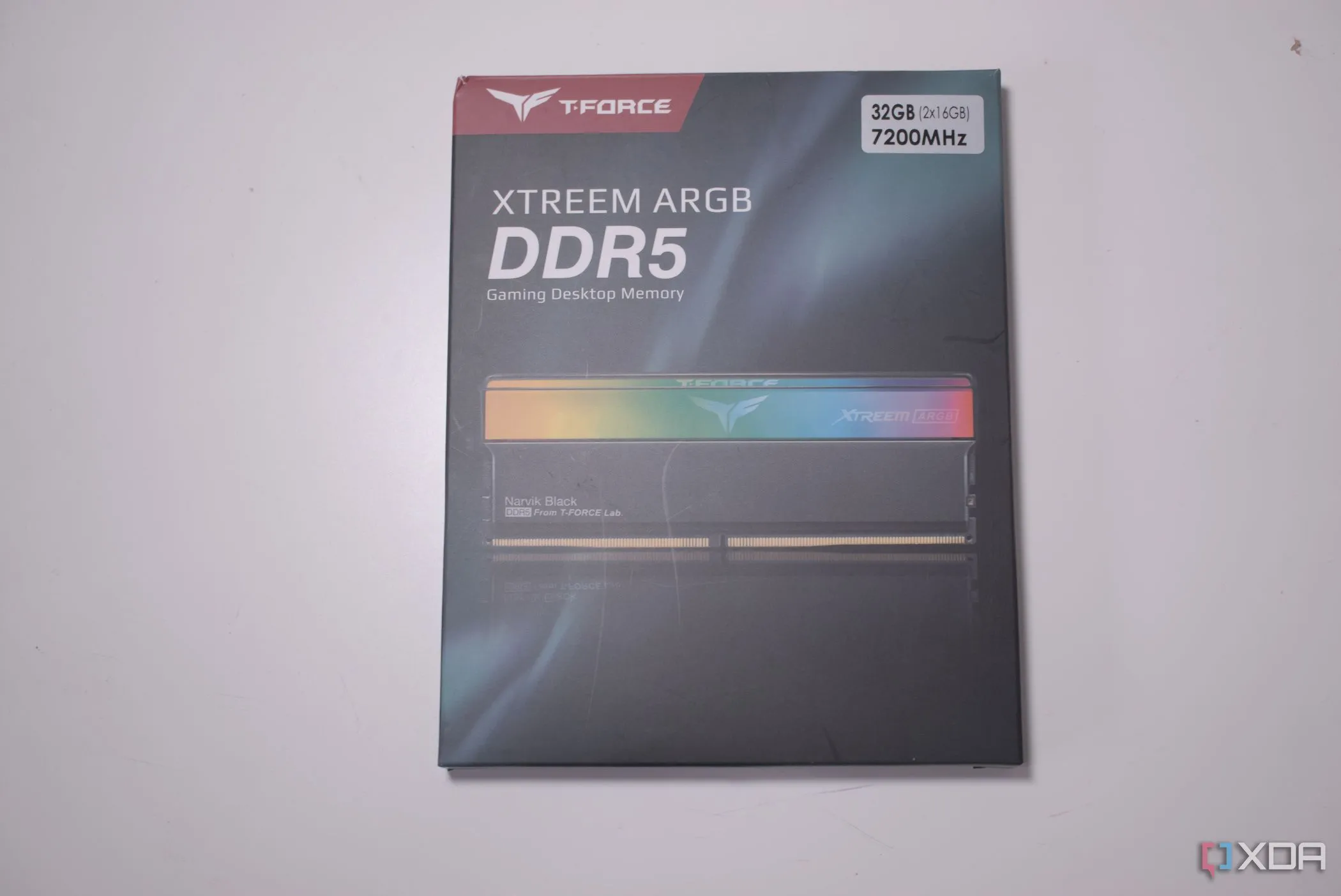 Hộp RAM TeamGroup T-FORCE XTREE ARGB DDR5, minh họa cho tầm quan trọng của dung lượng RAM.