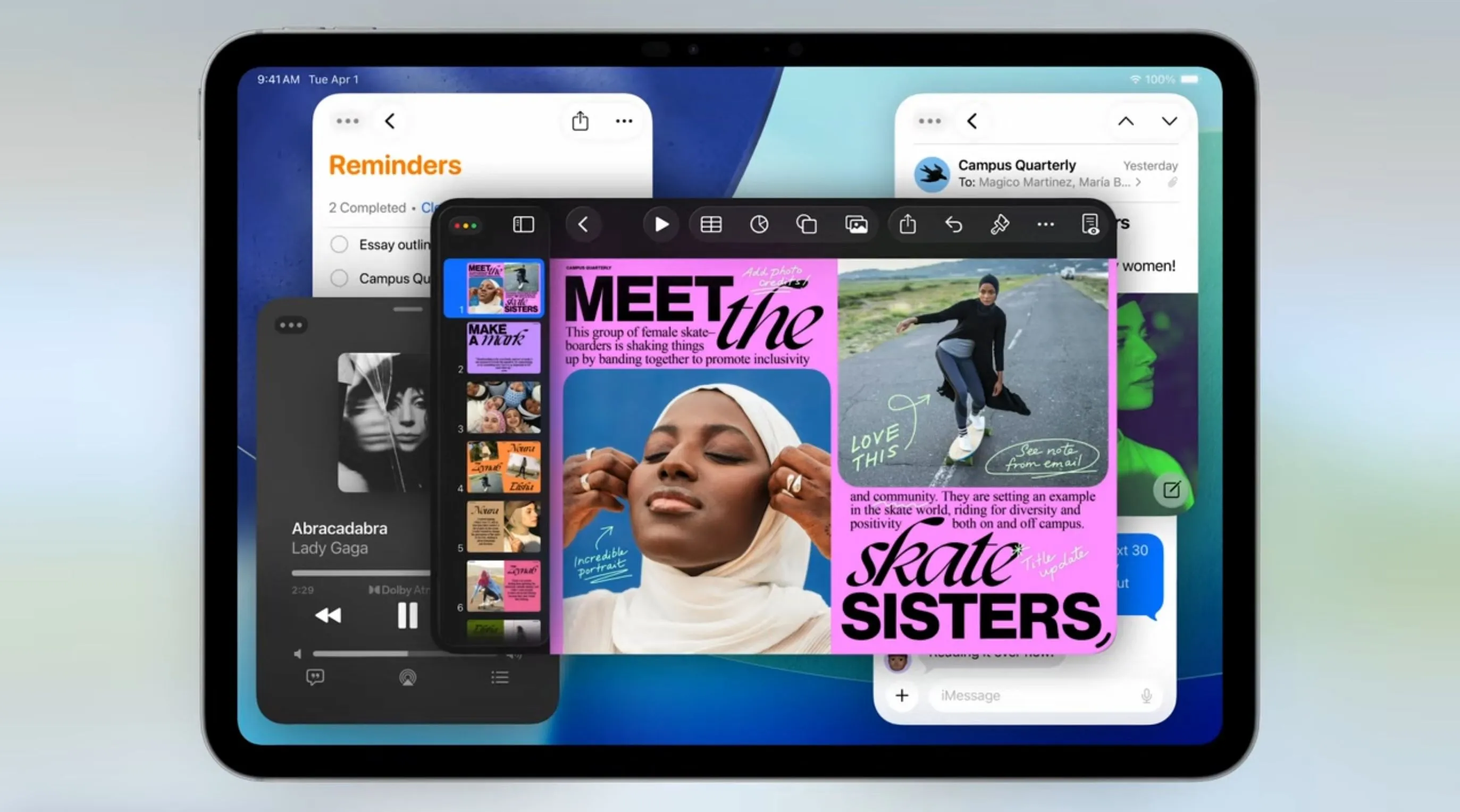 iPadOS 26 với giao diện quản lý cửa sổ linh hoạt