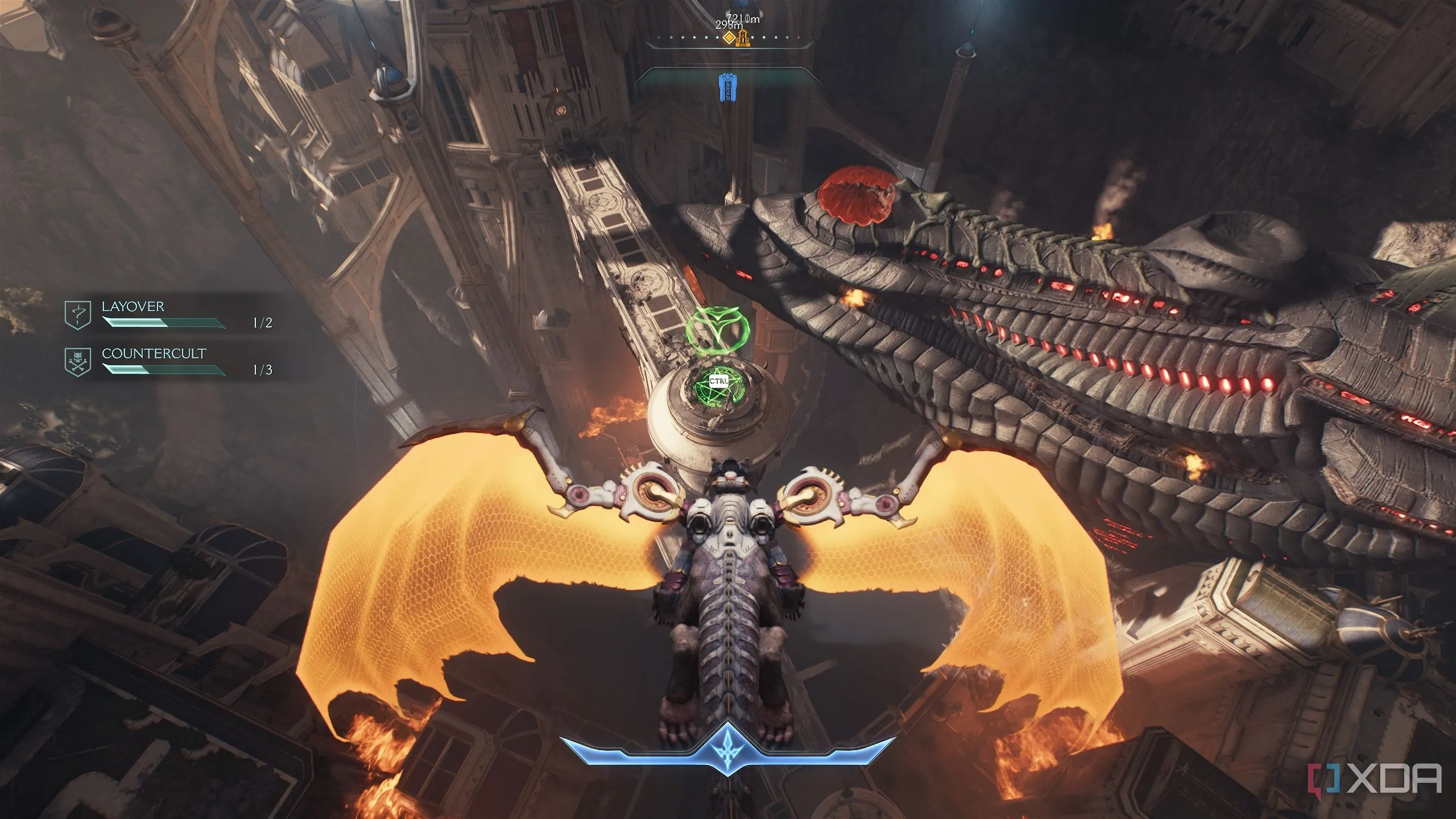 Khu vực hạ cánh gần tàu Hell Carrier đã rơi trong Doom The Dark Ages