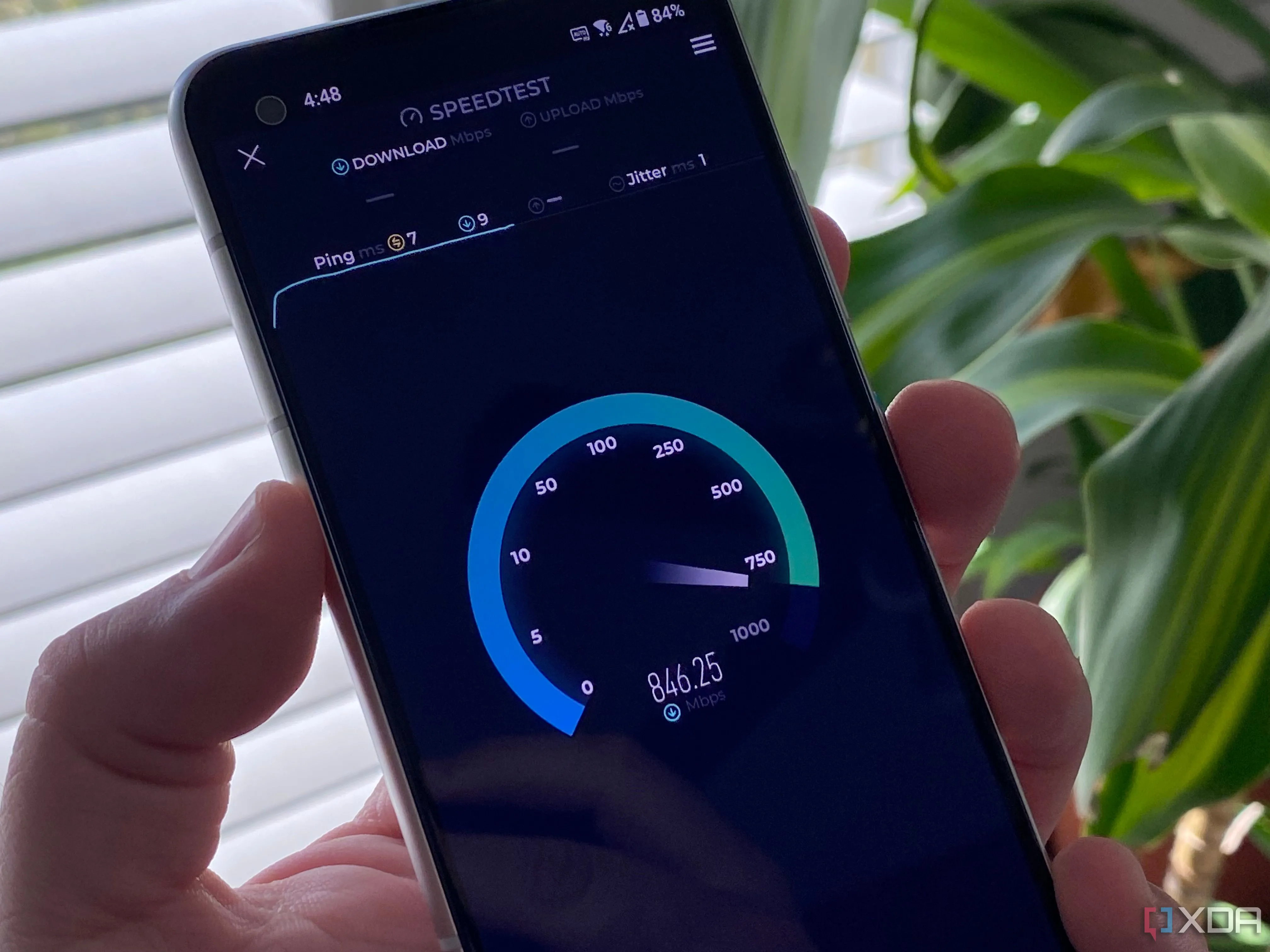 Kiểm tra tốc độ internet trên điện thoại Samsung Galaxy với kết nối mạng gia đình