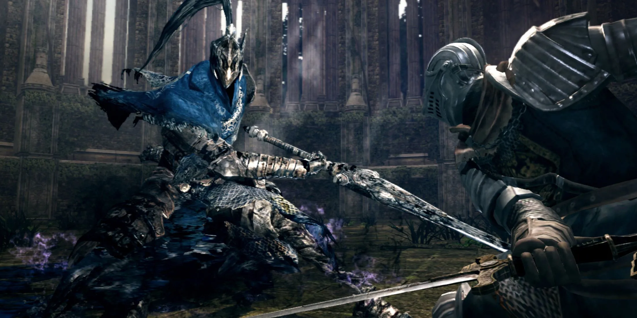 Knight Artorias, một trong những nhân vật biểu tượng của Dark Souls, sẵn sàng chiến đấu