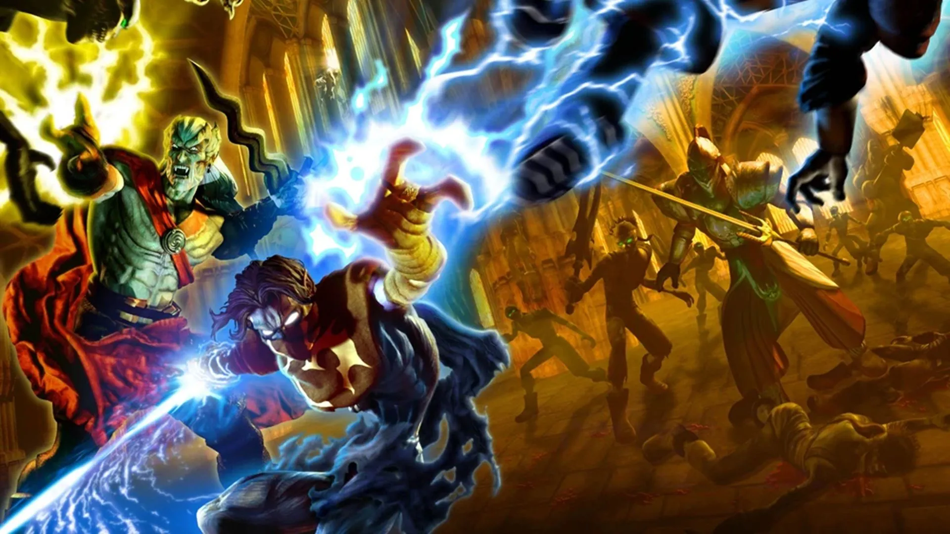 Legacy of Kain Defiance - Hình ảnh Kain và Raziel, tượng trưng cho cốt truyện đen tối và lôi cuốn của series game nhập vai.