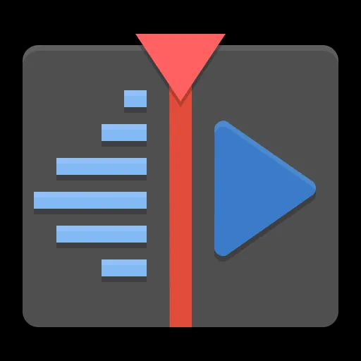 Logo của Kdenlive, phần mềm chỉnh sửa video mã nguồn mở