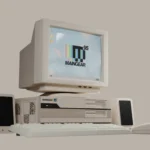 Maingear Retro95 với vỏ case màu be phong cách thập niên 90