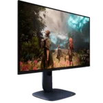 Màn hình Alienware AW2725Q QD-OLED màu đen với thiết kế hiện đại và chân đế đặc trưng