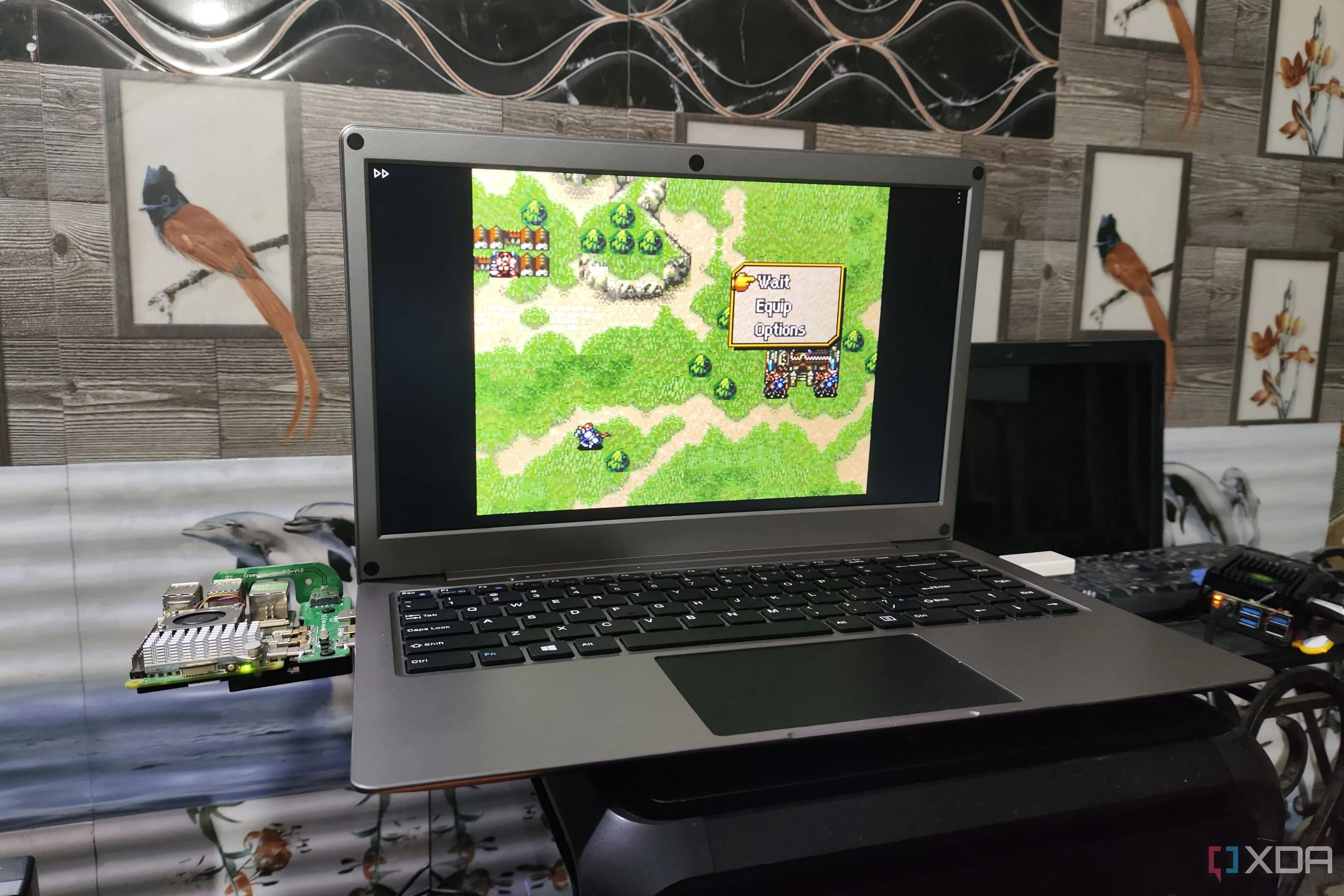 Màn hình chơi Fire Emblem: Genealogy of the Holy War được giả lập trên Raspberry Pi 5