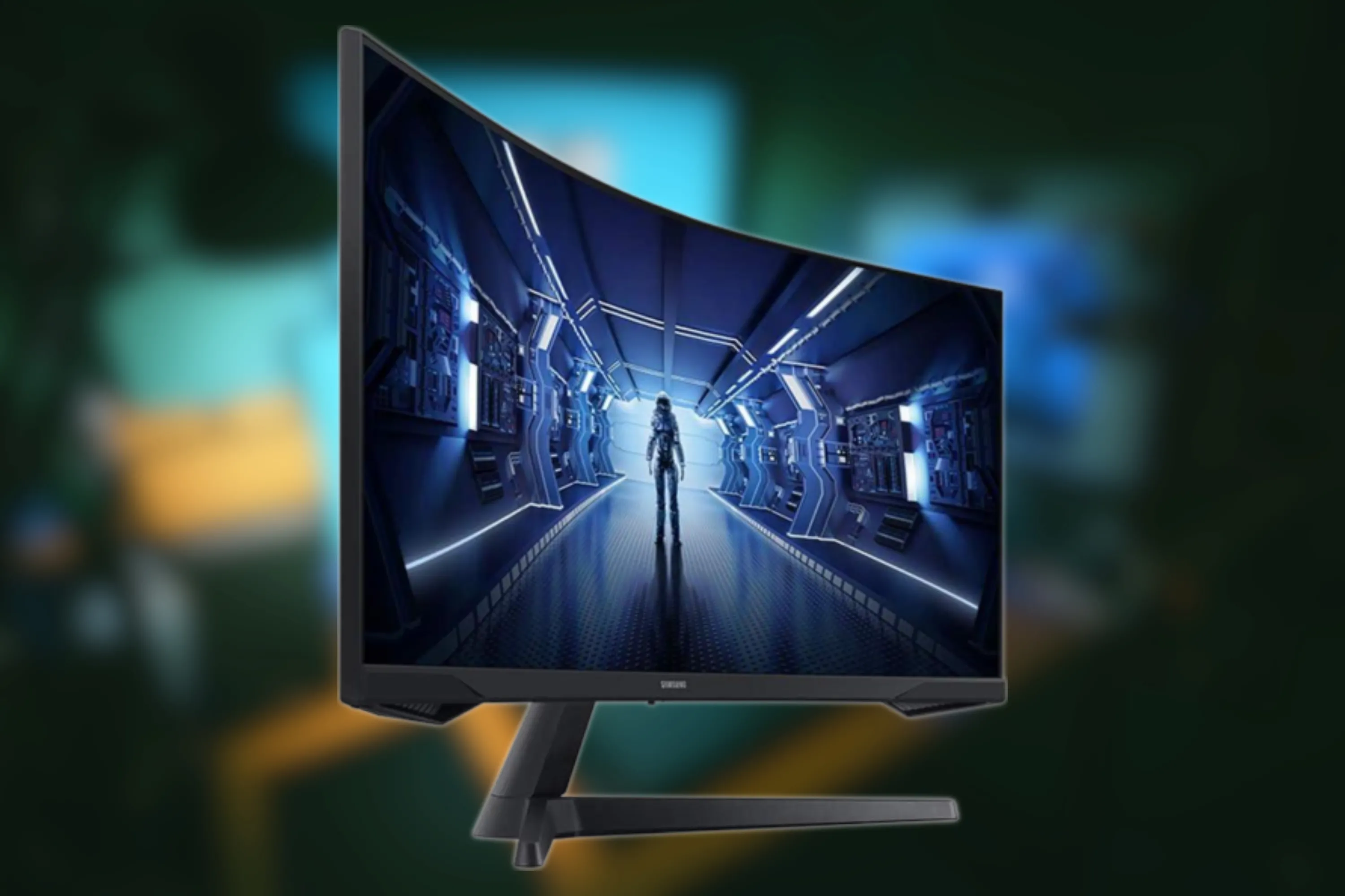 Màn hình cong Samsung Odyssey G5 ultrawide 34 inch hiển thị hình ảnh vũ trụ sống động
