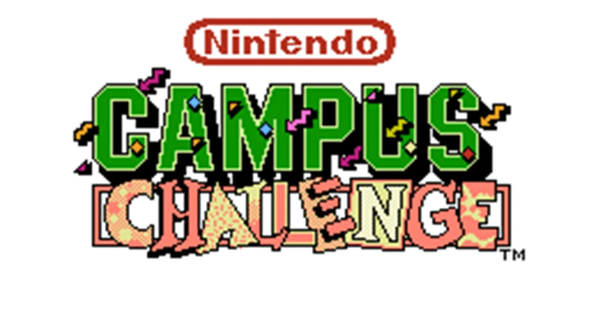 Màn hình tiêu đề của Nintendo Campus Challenge 1992, tựa game thi đấu độc quyền cho các giải đấu sinh viên của Nintendo.