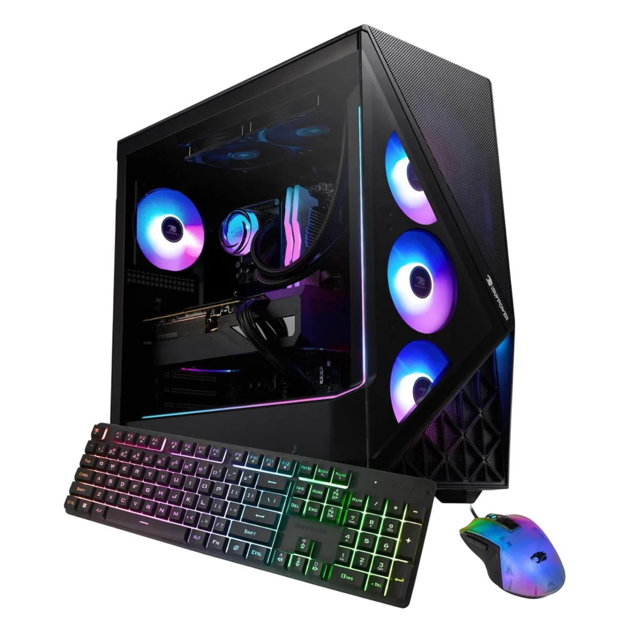 Máy tính chơi game iBUYPOWER Slate 9 với thiết kế hiện đại và đèn RGB