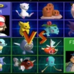 Một cảnh quay trong game Pokémon Stadium, minh họa khả năng kết nối N64 với Game Boy qua Transfer Pack