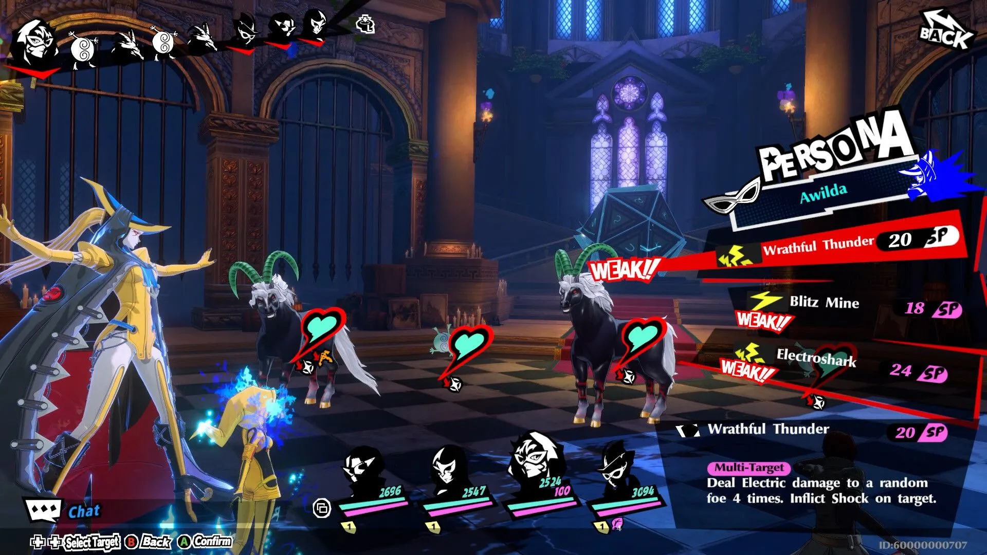 Một cảnh trong ngục tối (Palace) của Persona 5 The Phantom X, thể hiện thiết kế môi trường và góc nhìn người thứ ba