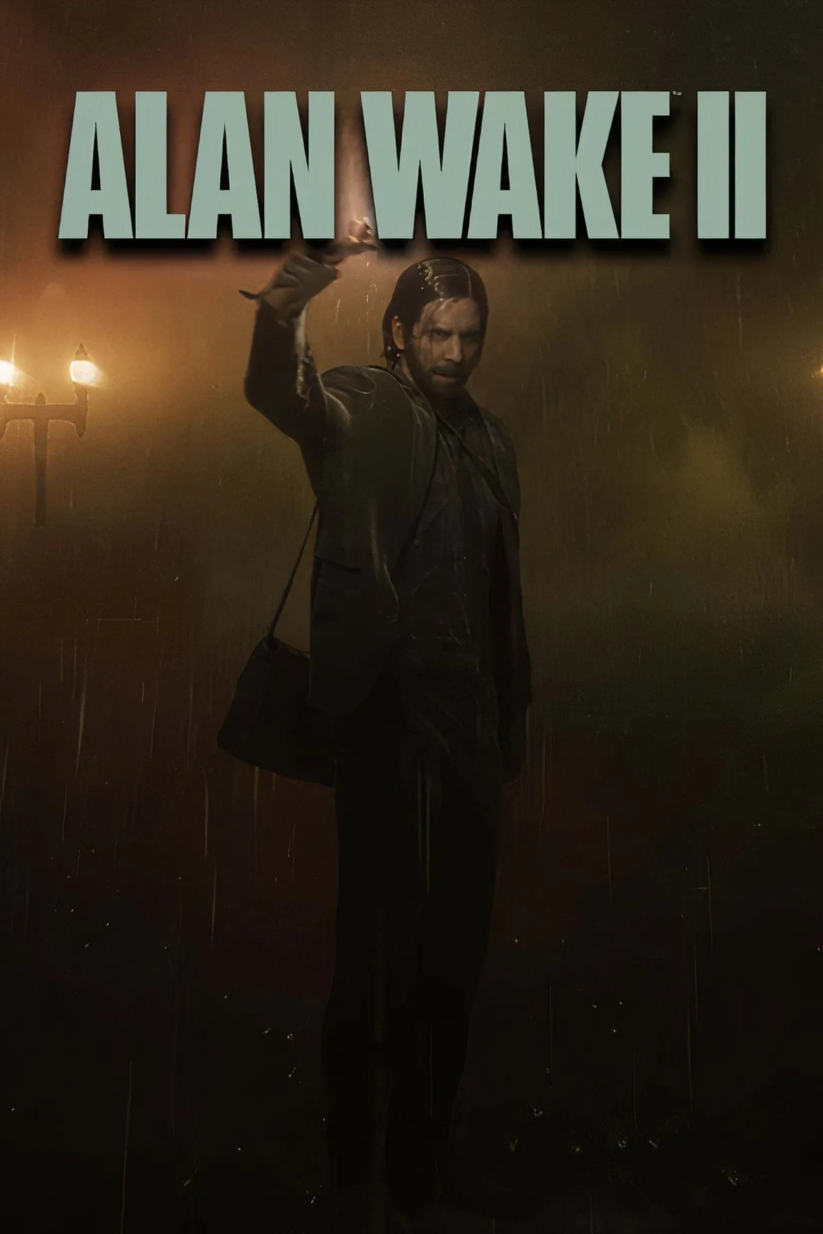 Một phân cảnh căng thẳng trong Alan Wake 2, với hiệu ứng ánh sáng và bóng tối đặc trưng, thể hiện lối chơi kinh dị sinh tồn.