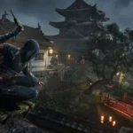 Naoe ám sát kẻ địch bằng dao ẩn trong Assassin's Creed Shadows