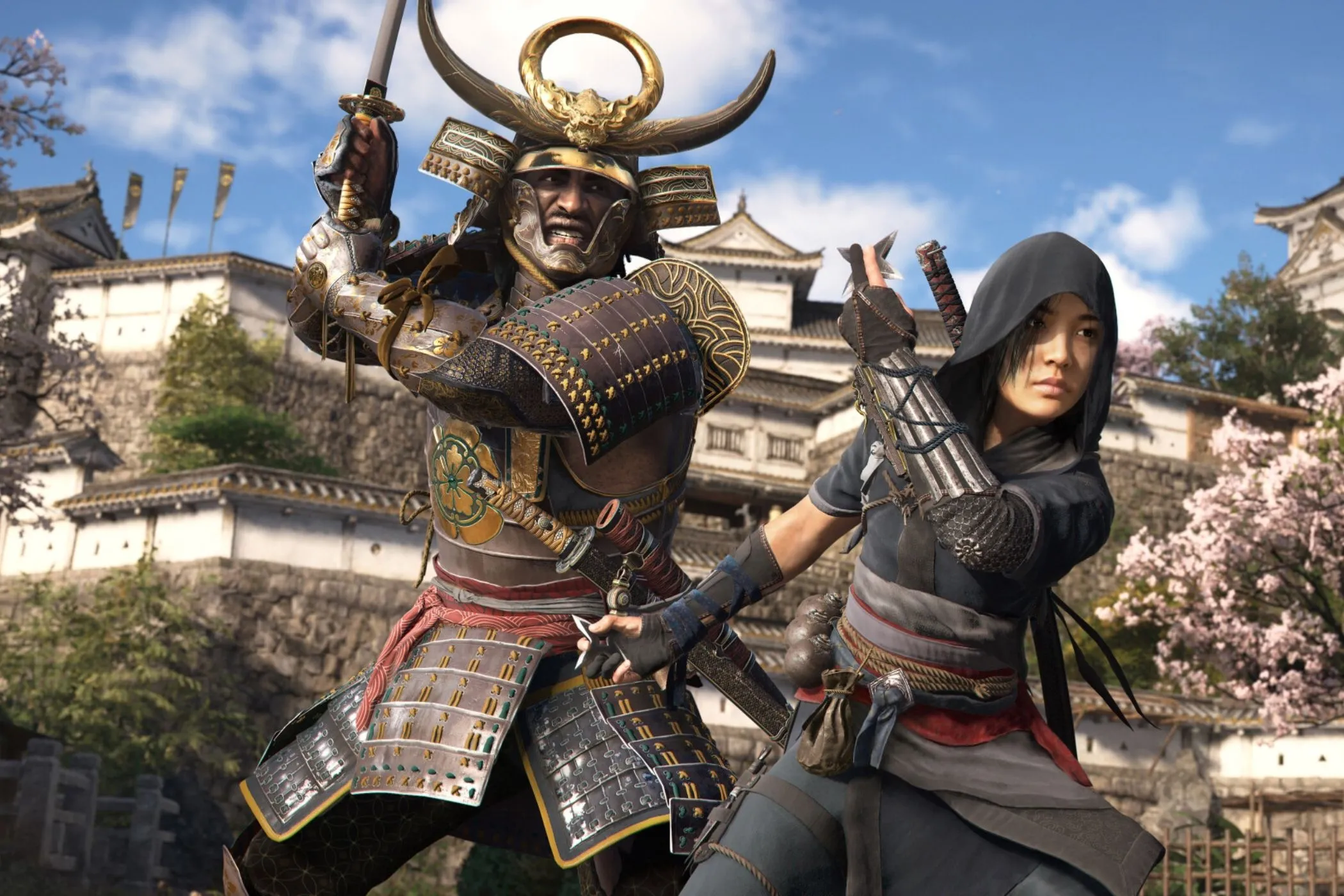 Naoe và Yasuke, biểu tượng cho hai phong cách chơi khác nhau trong Assassin's Creed Shadows, ảnh hưởng đến lựa chọn nâng cấp