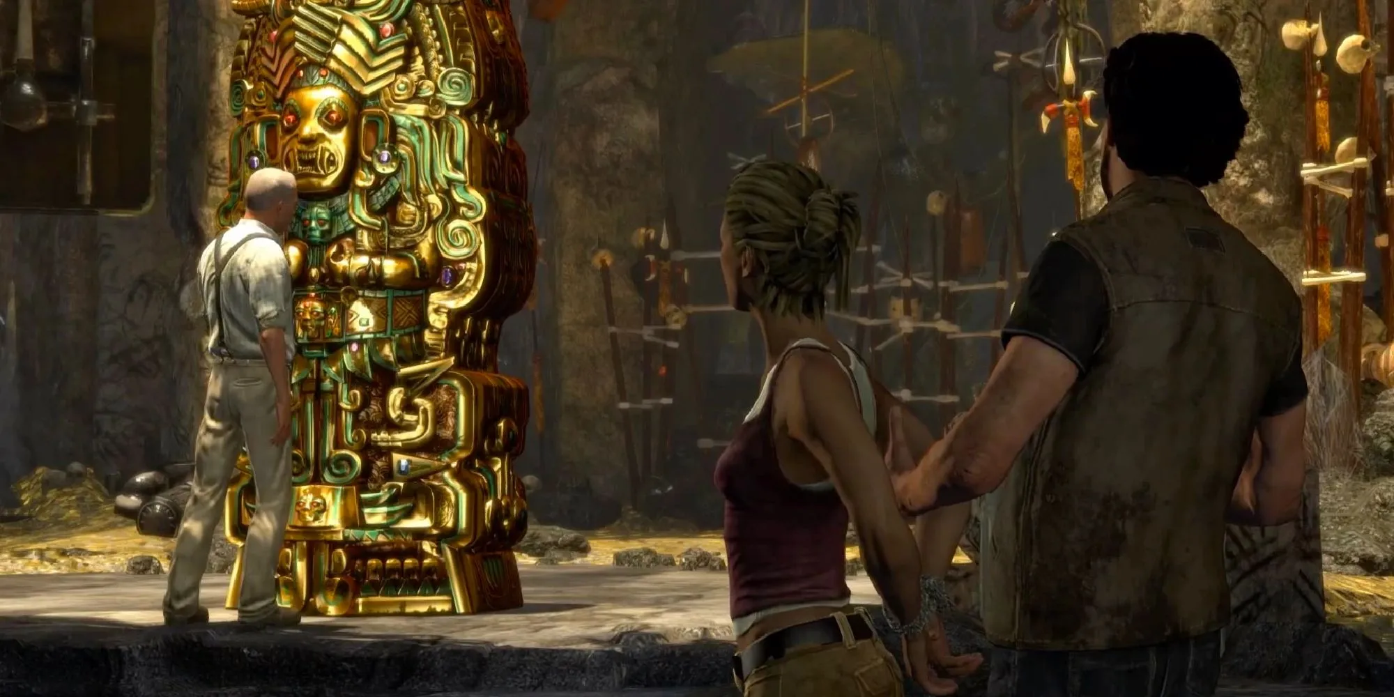 Nathan Drake khám phá di tích cổ trong Uncharted Drake's Fortune