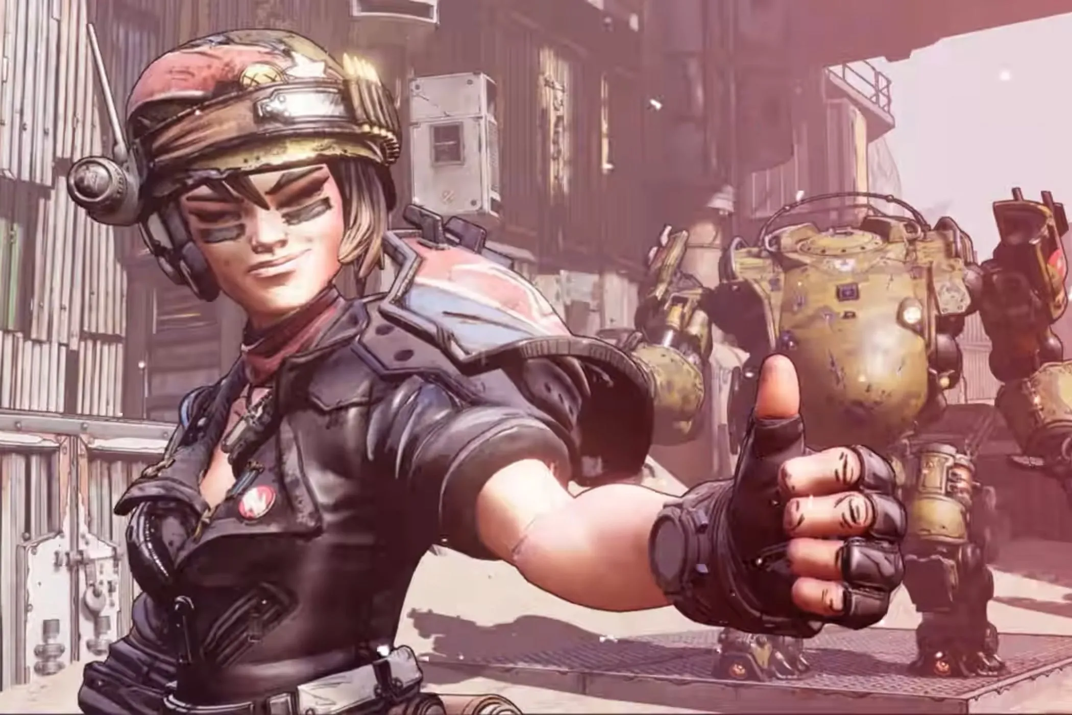 Nhân vật Moze trong Borderlands 3 với biểu cảm tích cực, minh họa cho việc game có mặt trên Xbox Game Pass