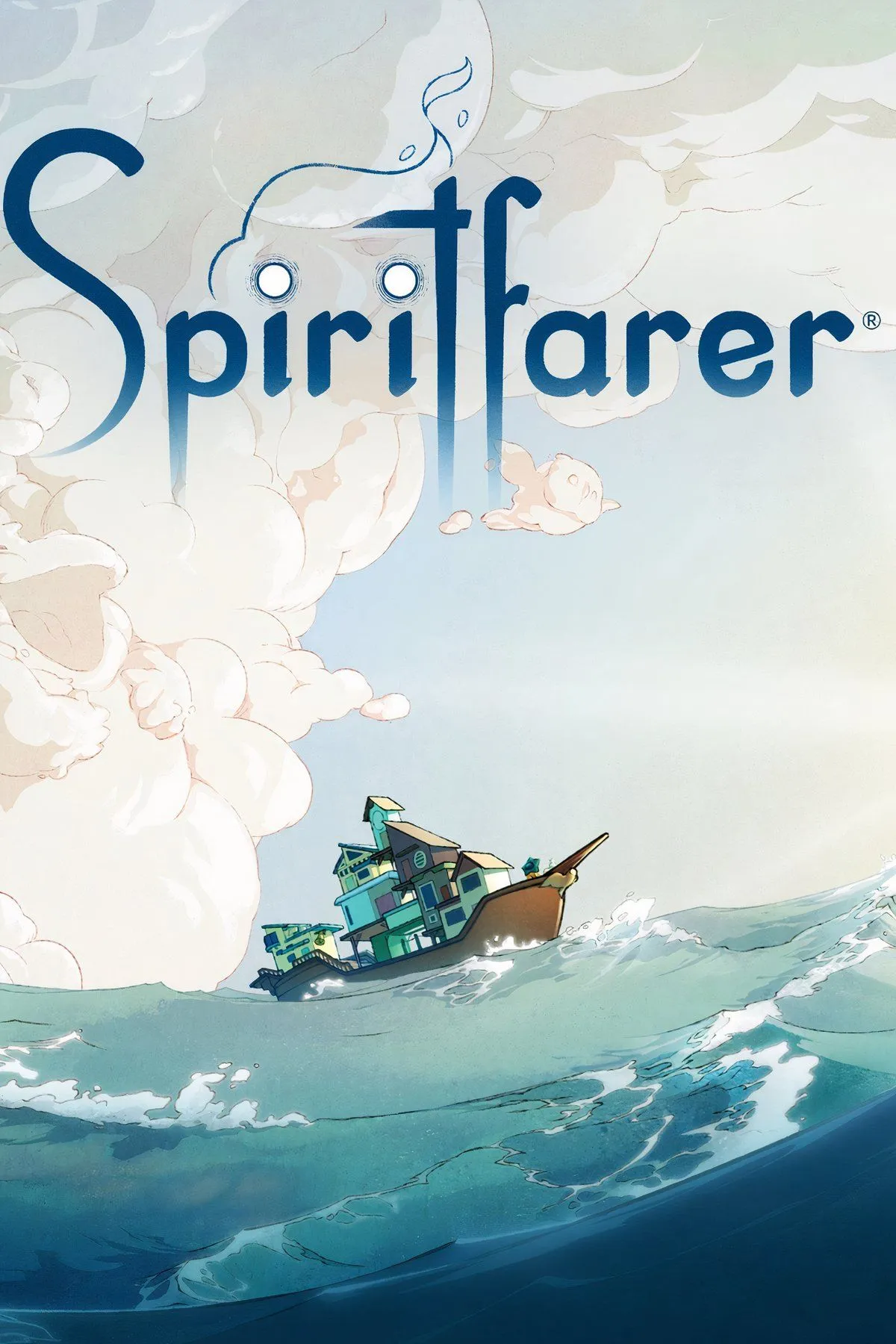 Nhân vật Stella và con thuyền cùng các linh hồn trên Spiritfarer