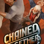 Nhóm nhân vật trong game Chained Together đang cố gắng vượt qua chướng ngại vật hiểm trở khi bị xích vào nhau
