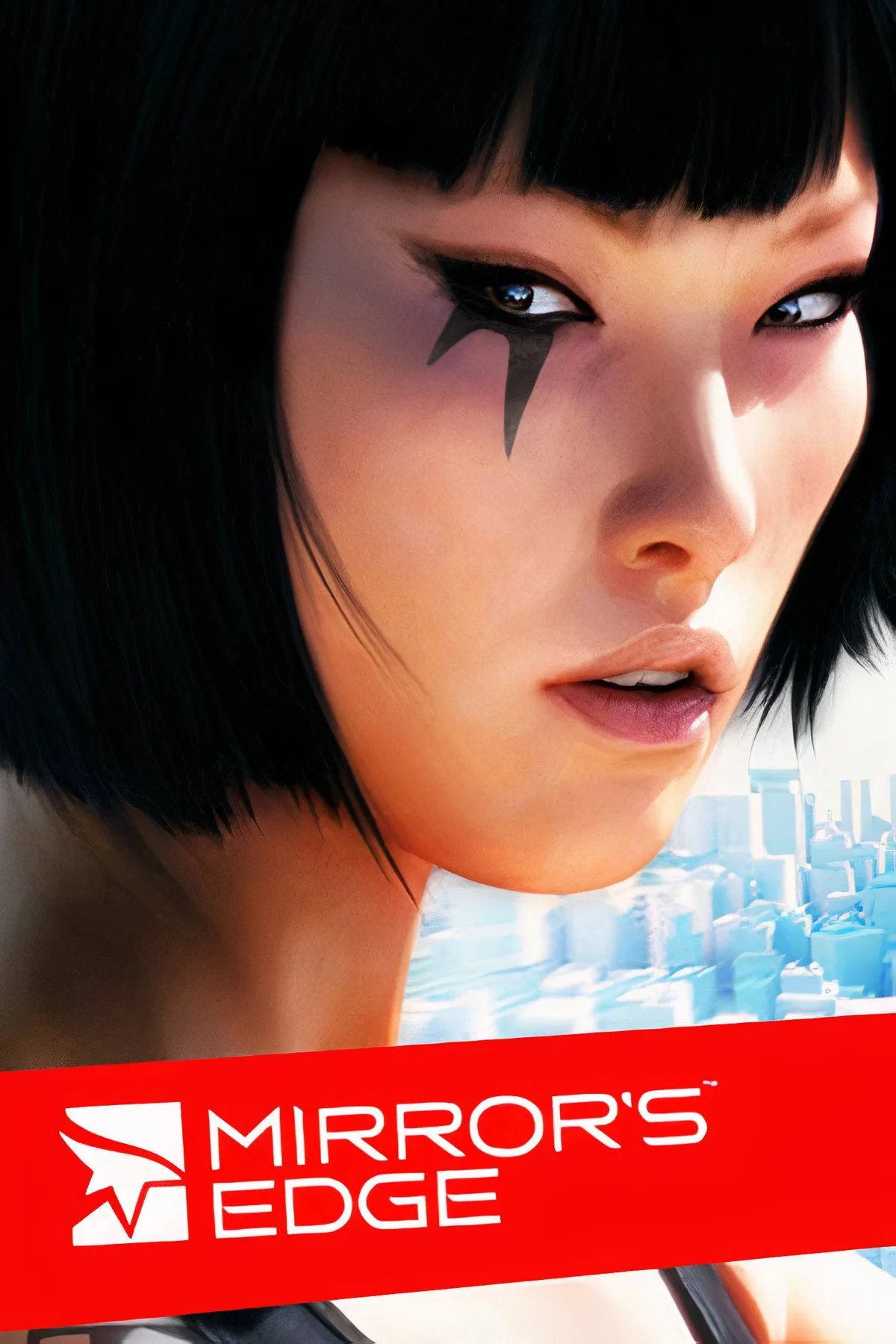 Nữ chính Faith thực hiện động tác parkour trên mái nhà trong Mirror's Edge, trải nghiệm mượt mà với 60 FPS trên Xbox