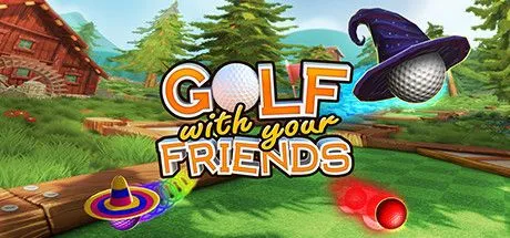 Poster game Golf With Your Friends với nhiều quả bóng golf trên các sân độc đáo và chướng ngại vật sáng tạo
