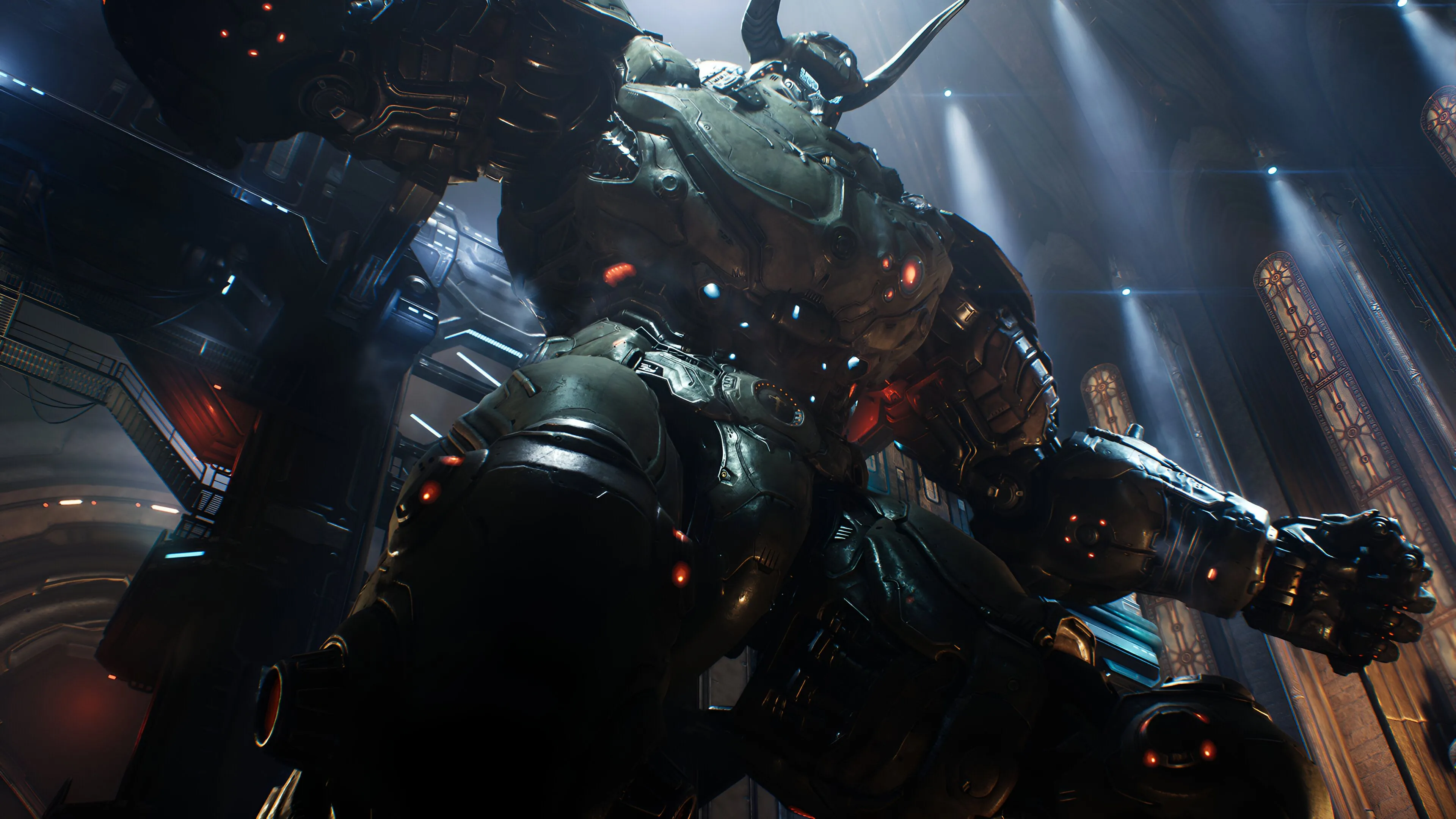Robot Atlan khổng lồ trong Doom The Dark Ages, biểu tượng sức mạnh game
