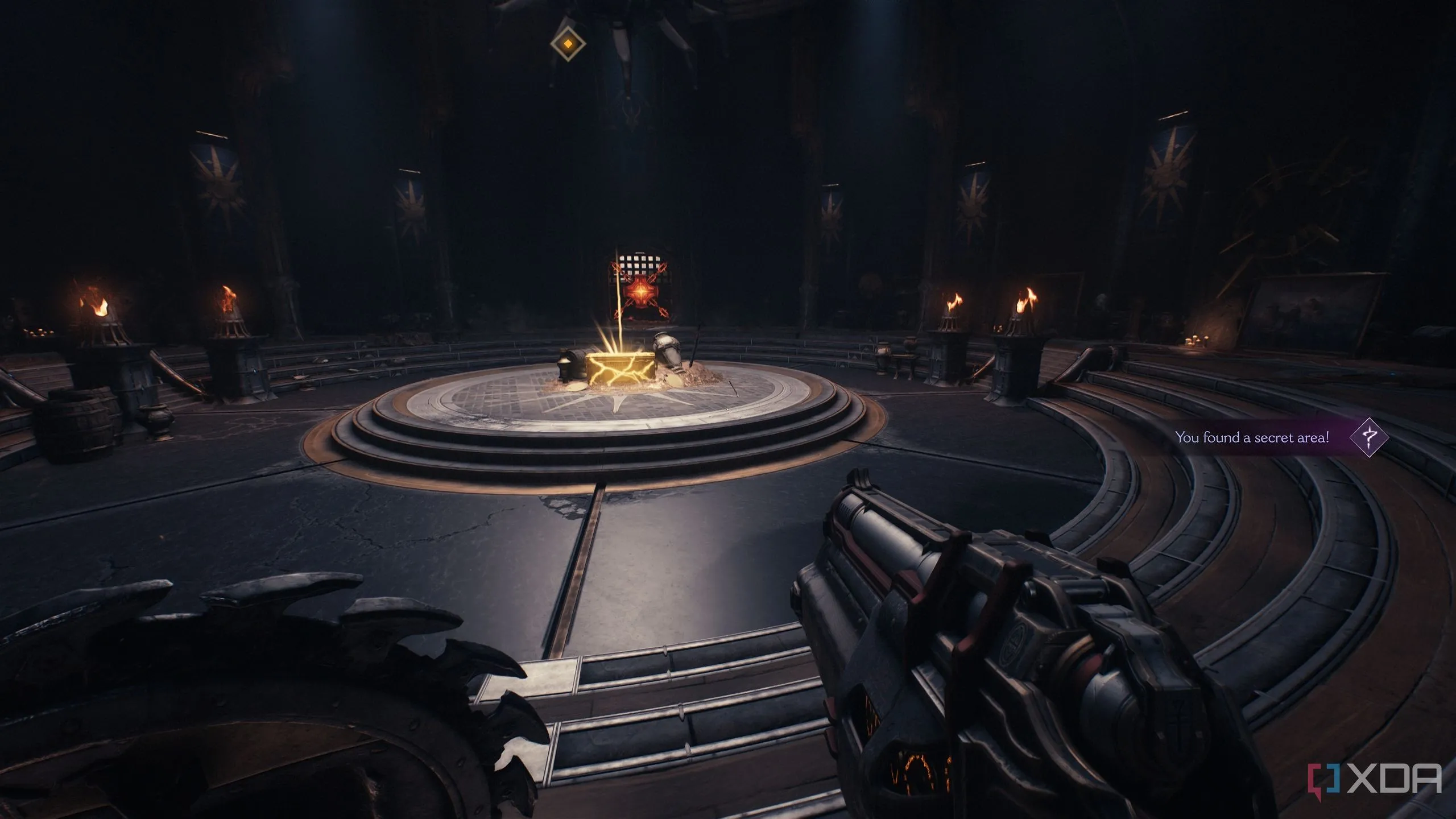 Rương vàng ẩn trong khu vực bí mật của Doom The Dark Ages