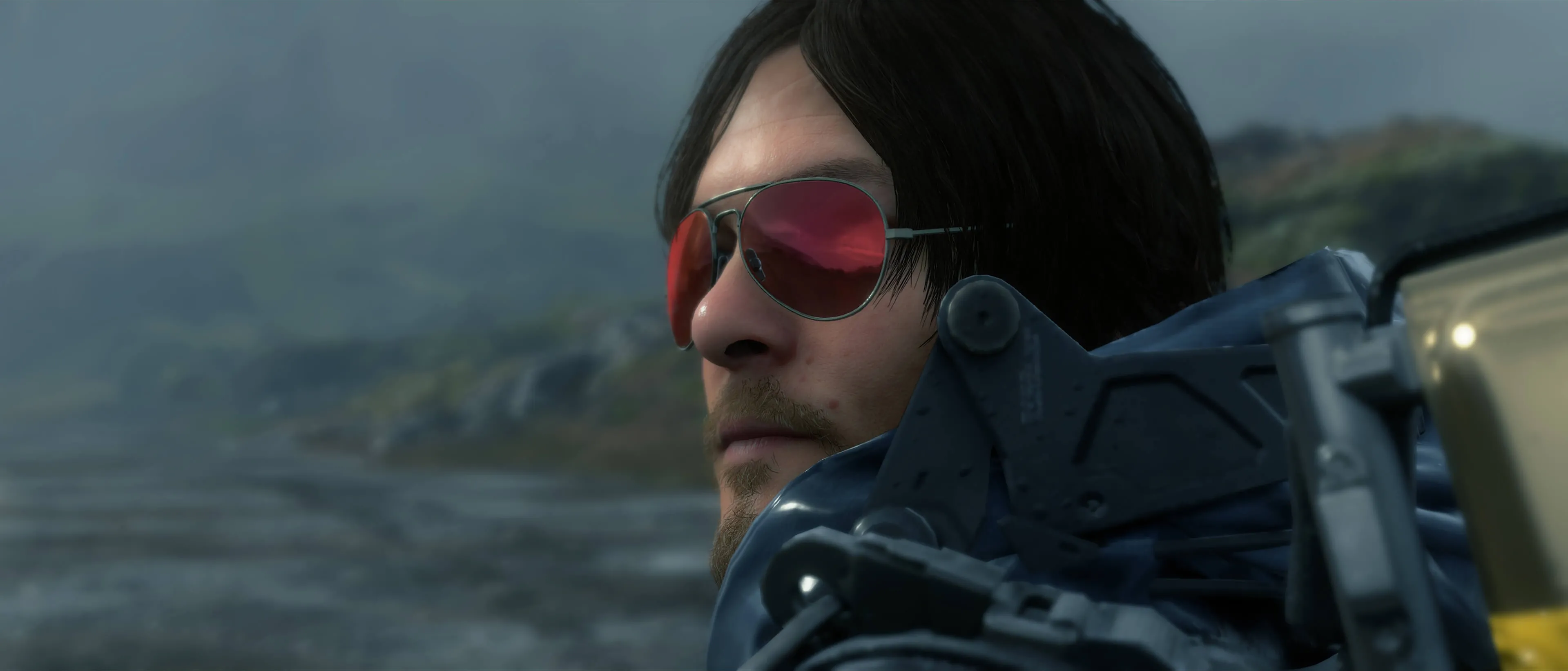 Sam Porter Bridges đội kính râm trong game Death Stranding