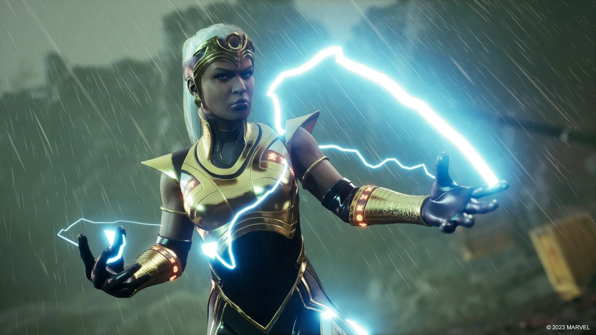 Storm sử dụng sức mạnh đột biến trong Marvel's Midnight Suns