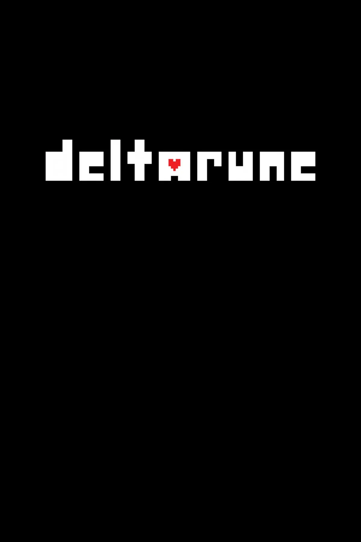 Tác phẩm nghệ thuật bìa của Deltarune, một tựa game RPG indie nổi tiếng