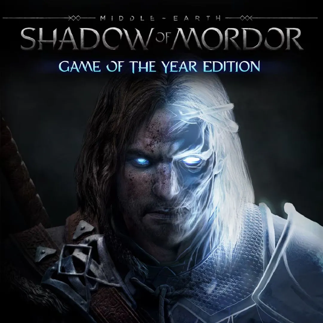 Talion, nhân vật chính của Middle-earth: Shadow of Mordor, đối đầu với một chúa tể Uruk-hai trong khung cảnh Mordor.