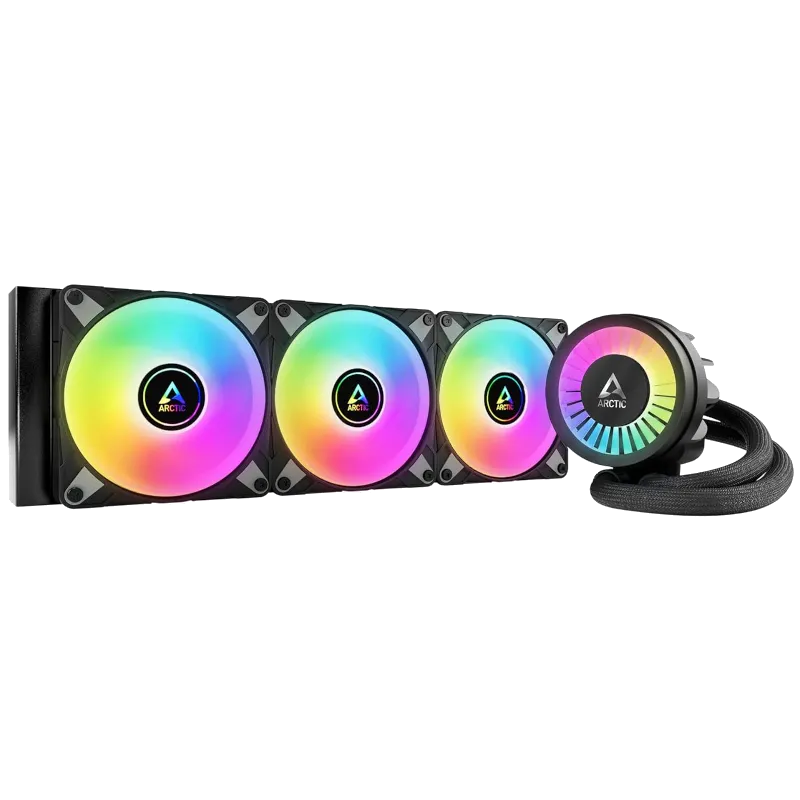 Tản nhiệt nước AIO Arctic Liquid Freezer III 360 A-RGB trên nền trong suốt